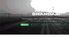 Desktop Screenshot of anuragbhandari.com