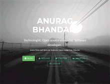 Tablet Screenshot of anuragbhandari.com